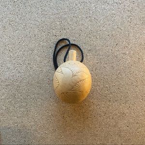 Hand carved wooden flask